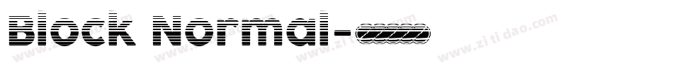Block Normal字体转换